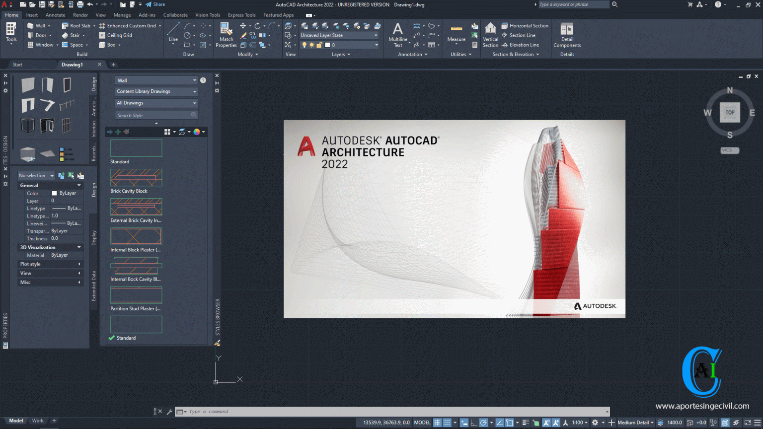 Как открыть autocad architecture