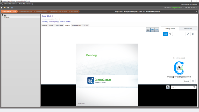 Bentley contextcapture center