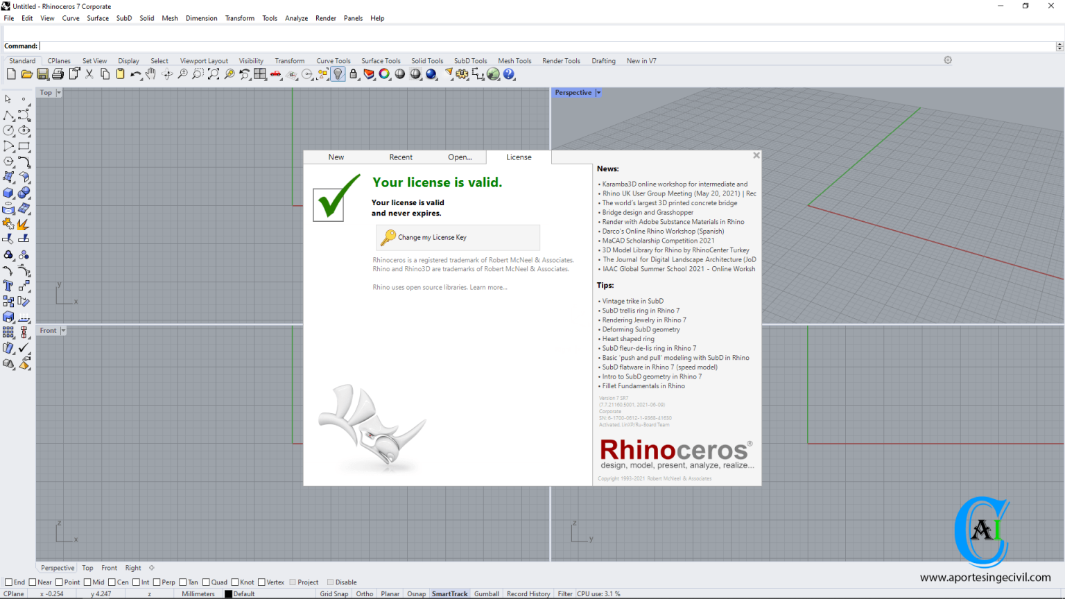 Rhinoceros 3D 7.32.23215.19001 download the last version for apple