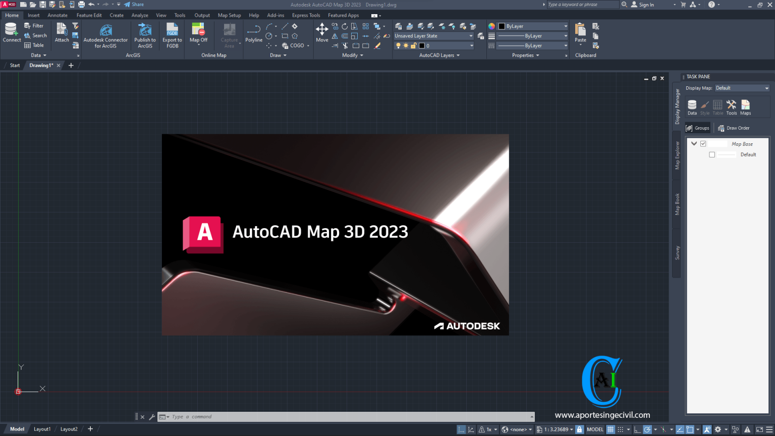 Autodesk AutoCAD Map 3D 2023 1536x864 
