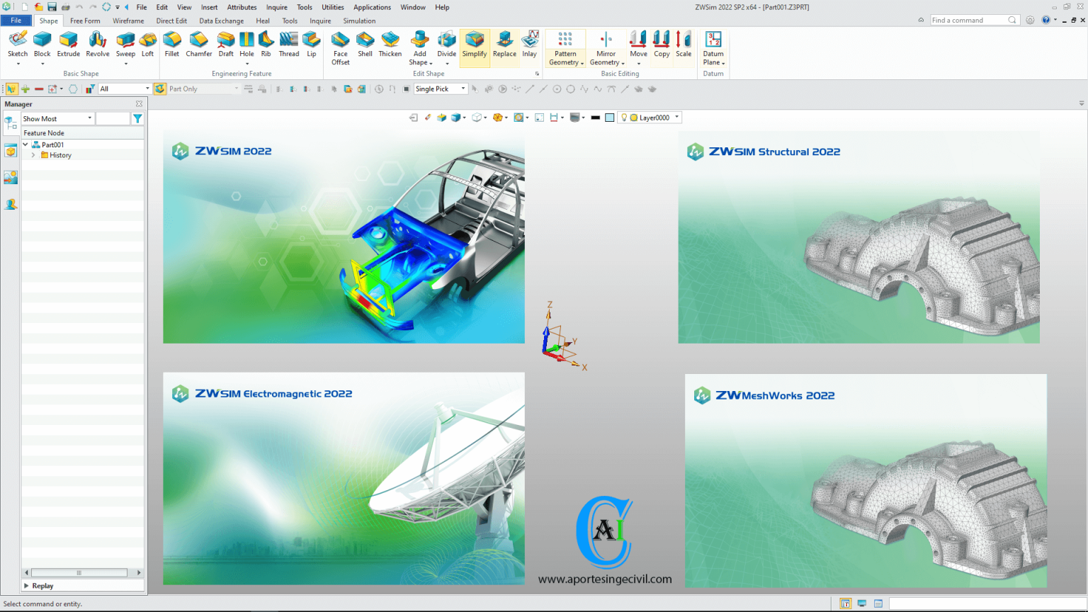 Сп 2022 года. Zwsim meshworks 2022 sp2. Zwsim. Zwsim-em. Autodesk.