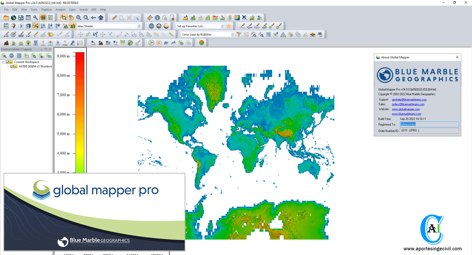 Blue Marble Global Mapper Pro V24