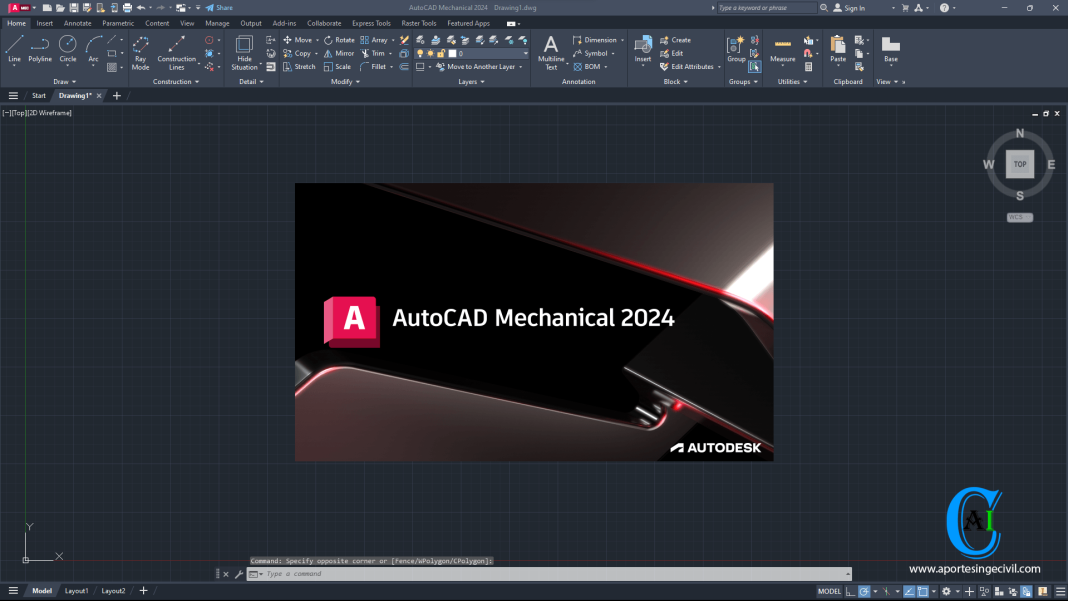 Autodesk AutoCAD Mechanical 2024 en español e inglés