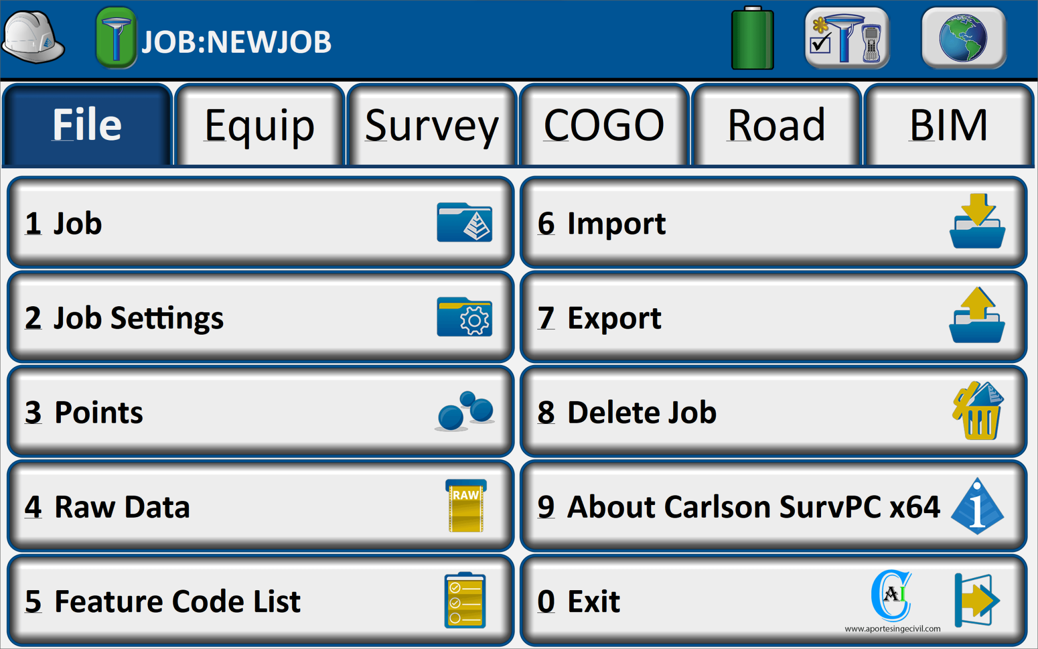 Carlson SurvPC 7.0.3